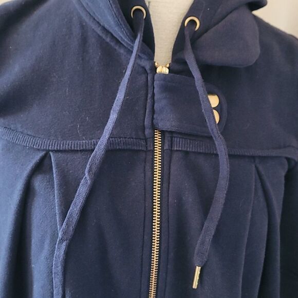 - Plush and Lush Navy Hoody Jacket Street Ware Cotton - Picture 4 of 16